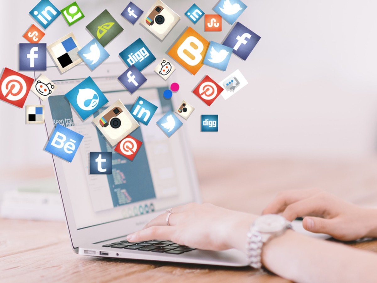 woman using a laptop